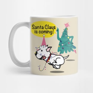 Naughty Dog And Christmas Tree | Funny Christmas 2022 Mug